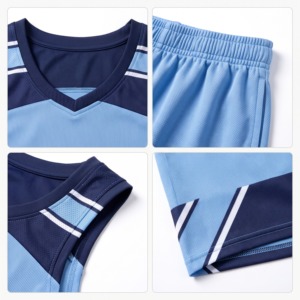 Ensemble d'uniformes de basketball personnalisés pour adultes, maillot et short de basketball respirants pour hommes |   Uniforme d'équipe imprimé par sublimation - Product Image 5