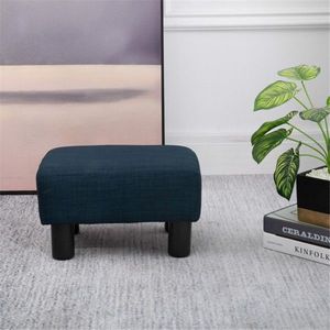 Poggiapiedi Moderno e Confortevole in Plastica e Tessuto per Soggiorno, Camera da Letto, Cucina, Hotel - Product Image 1