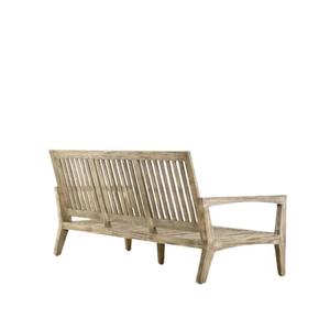 Canapé en bois Hutan de style français, rembourré en tissu, pour salon, avec cadre blanc, idéal pour l'extérieur - Product Image 2