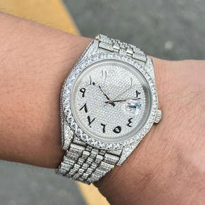 <b>Mechanical</b> Moissanite <b>Watch</b> Diamond Tester Ice Crystal <b>Watch</b> <b>Men</b> Stainless Steel Bezel Rapper <b>Watch</b> Vvs <b>Men</b> Diamond - Product Image 3