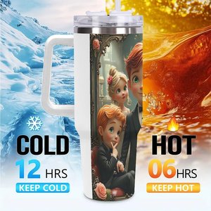 Custom Tumbler 40oz With Handle <b>For</b> Construction Field <b>Work</b> Teams - Product Image 6