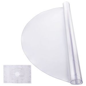 Tappetino da Scrivania in PVC Trasparente 42 x 42 Pollici, Spessore 2,0 mm, Impermeabile, Facile da Pulire, Protezione per Tavolo, Copertura Usa e Getta - Product Image 1