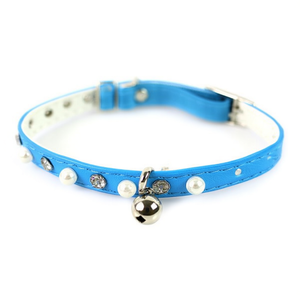 Collar para gatos Yommy Pearl PU de 30 cm con cascabel - Product Image 2
