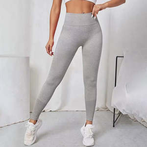 Pantalones de Yoga Personalizados, Sólidos, Transpirables, de Secado Rápido, Ecológicos, Tallas Grandes, para Mujer y Hombre, Leggings de Compresión para Gimnasio y Entrenamiento - Product Image 4