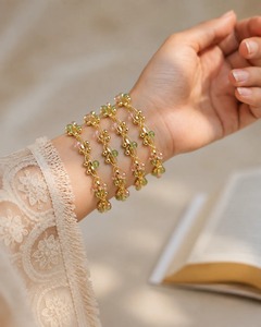 Juego de Brazaletes Ghungroo Kashmiri Más Vendidos, 4 Piezas, Joyería Tradicional India con Dijes de Campana para Bodas y Fiestas - Product Image 2