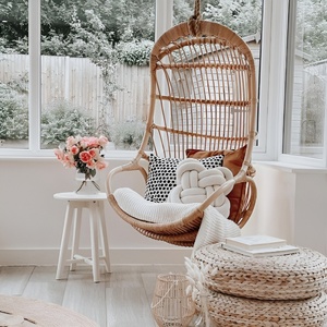 Fauteuil suspendu en rotin pas cher à vendre, chaise suspendue cocon pour extérieur, mobilier de jardin - Product Image 6