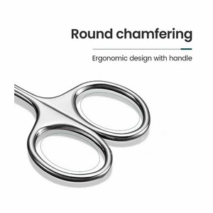 Ciseaux à cuticules en acier inoxydable, ciseaux de précision courbés pour manucure, coupe-cuticules - Product Image 4