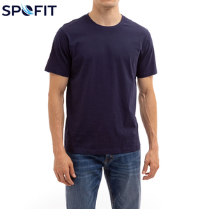 Camiseta de Manga Corta para Hombre, 100% Algodón, de Secado Rápido, Corte Ajustado, con Logotipo Personalizado, al Mejor Precio - Product Image 4