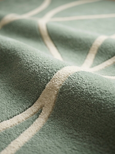 Tapis en laine tufté fait main moderne, tapis abstrait vert minimaliste, tapis contemporain personnalisé pour la vente en gros - Product Image 2