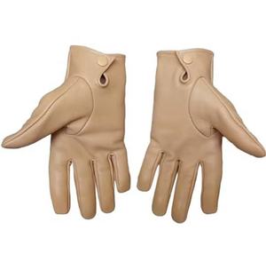 Leather <b>Driving</b> <b>Gloves</b> with Perforated Design Adjustable Wrist Strap Unisex Breathable Full Finger for All Seasons - Product Image 3