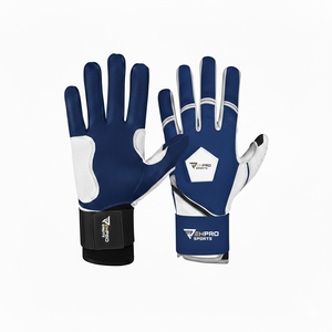 Guantes de béisbol de cuero personalizados con puño largo, guantes de softbol, guantes de bateo protectores para deportes - Product Image 4