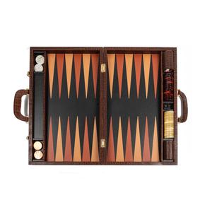 Juego de Backgammon de Cuero Vegano Hecho a Mano, Moderno y de Lujo, Plegable, para Decoración del Hogar y Regalos Corporativos VIP - Product Image 6