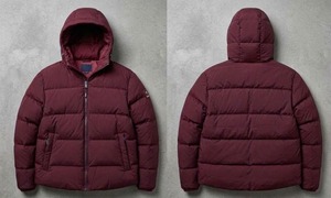 Veste matelassée à capuche bleu marine HAMILO SPORTS, unisexe, pour adulte, manteau d'hiver, design matelassé, vue avant et arrière - Product Image 5