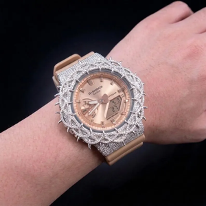 Starspire Jewels Premium VVS Moissanite Iced-out Luxury Silver Ribbon Customizable Unisex Watch 40mm Case - Product Image 4