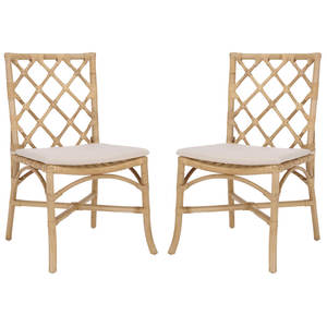 Ensemble de 2 chaises de salle à manger en rotin - Product Image 1