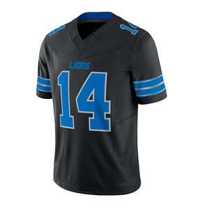 Camisetas de Fútbol Americano Sublimadas Personalizadas para Hombre, Camisetas con Número Personalizado, Gráfico de Diamantes de Imitación, Cuello en V - Product Image 3