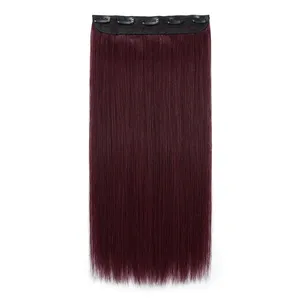 Cabello Humano 100% Remy en Trama, Liso, Rojizo, con Textura de Onda Natural - Product Image 1