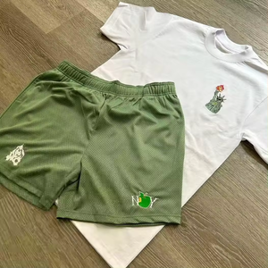 ชุดเสื้อยืดและกางเกงขาสั้นพิมพ์ลายแฟชั่นสุดฮิต ขายออนไลน์ สินค้ามาใหม่ ผลิตจากผ้าฝ้ายคุณภาพสูง - Product Image 6