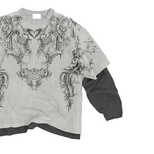 เสื้อยืดแขนสั้นผู้ชายสองชั้น ผลิตจากโรงงาน ขายส่ง เสื้อผ้าสตรีทแวร์ฤดูร้อน ผ้าเจอร์ซีย์ พิมพ์ลาย 100% ผ้าฝ้าย ระบายอากาศ แห้งเร็ว - Product Image 3