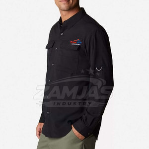 Casual Wear Latest Design Customized Colors <b>Cargo</b> Men's Shirts 100% Cotton Knitted Breathable High Quality Eco-Friendly Shirts - Product Image 2