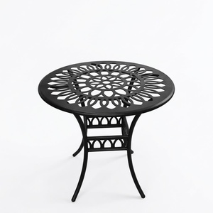 Table basse de luxe en fer forgé européen, résistante aux intempéries, sur mesure, pour jardin et cour, ensemble de mobilier d'extérieur - Product Image 1