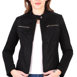 Producto Más Vendido, Chaqueta de Cuero para Mujer, Venta en Línea, Fabricada Directamente en Fábrica, Chaquetas de Cuero Genuino Resistentes al Viento para Adultos - Product Image 3