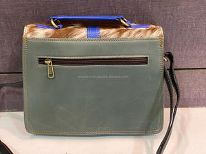 Sac à main en cuir véritable Hair on Hide Bags Sling Bag Recyclé Leather Colorful Bags - Product Image 5