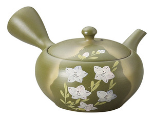 Tetera de Cerámica con Diseño de Flor de Sakura, Estilo Japonés, Asa Lateral, Kyusu Ecológica para Té Verde, Hecha en Japón por TOKONAME - Product Image 5