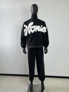 Ensemble de survêtement personnalisé en nylon léger, imperméable, avec veste coupe-vent zippée et pantalon de survêtement, 100% nylon - Product Image 6