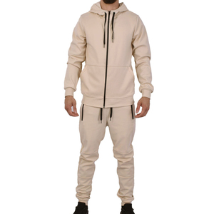 Ensemble de vêtements de sport légers et confortables pour hommes, survêtement en molleton technique, vêtements décontractés pour tous les jours, coton/polyester, survêtement tendance pour hommes - Product Image 2