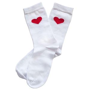 Fábrica de Vietnam al por mayor personalizado Jacquard corazón diseño antibacteriano Casual Crew calcetines Color sólido uso diario algodón suave - Product Image 1