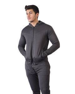 ชุดวอร์ม Nomad Active Zipper Fly สำหรับผู้ชาย ผ้าโพลีเอสเตอร์/คอตตอน แห้งเร็ว เหมาะสำหรับฤดูหนาว - Product Image 1