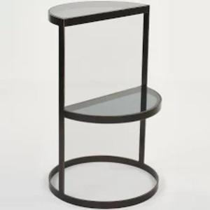 Industrial Iron <b>Side</b> <b>Table</b> Durable Furniture Accent For Living Room <b>Sofa</b> Bedroom Apartment Cafe Restaurant Hotel And Modern Home - Product Image 2