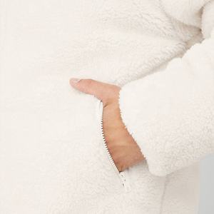 <b>Men</b> Heavy Weight Fleece Zipper <b>Jacket</b> Oversized Fit Winter <b>Sherpa</b> Zip up <b>Jacket</b> - Product Image 3