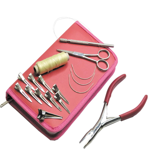 Kits professionnels d'extensions de cheveux en acier inoxydable imperméables avec pinces pour coiffeurs - Product Image 3