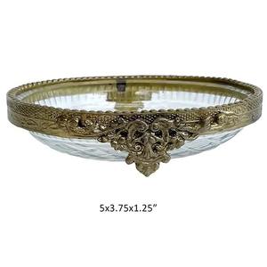 Jabonera de Lujo Vintage con Tapa, Bandeja de Jabón de Latón y Cristal, Accesorios de Baño Antiguos, Soporte Decorativo para Jabón - Product Image 6