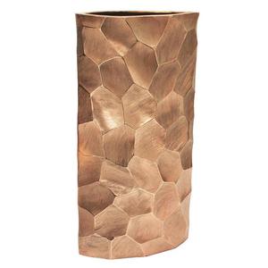 Handmade <b>Rustic</b> Bronze Tabletop Vase With Textured Finish Customizable Design & Size Gold Finish Antique Vases For Home Decor - Product Image 2
