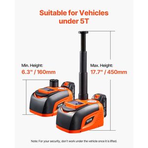 Martinetto Elettrico da 5 Tonnellate/11000 Libbre con Luce LED, Chiave a Impatto e Martinetto a Forbice per Sostituzione Pneumatici - Product Image 4