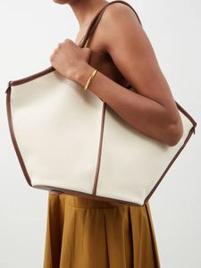 Sac fourre-tout en toile personnalisé avec poignée en cuir, sac à main à bandoulière grande capacité, sac tendance pour femme pour un usage quotidien, sac fourre-tout en toile 100% coton - Product Image 2