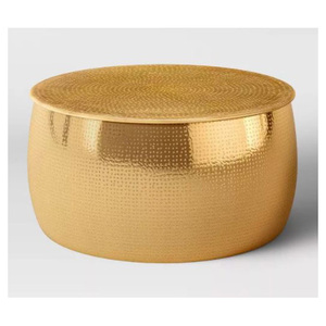 Durable Designer Metal Coffee <b>Table</b> with <b>Matte</b> Powder Coating and Elegant Contemporary Appeal - Product Image 6