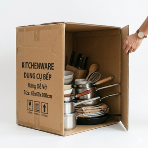 Recyclable Thick Corrugated Folder <b>Box</b> for Kitchenware Waterproof Heavy Duty Impact Resistant Durable Shipping Packaging <b>Box</b> - Product Image 6