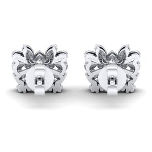 REYES Hot Selling 925 Sterling <b>Silver</b> Moissanite Stud <b>Earrings</b> Luxury Classic Wedding Engagement Gift Screw <b>Back</b> Jewelry - Product Image 4
