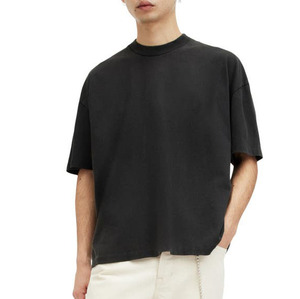 T-shirt blanc premium à col rond et manches courtes pour homme, coupe classique, en jersey décontracté 100 % coton épais 350 GSM, personnalisable (OEM) - Product Image 2