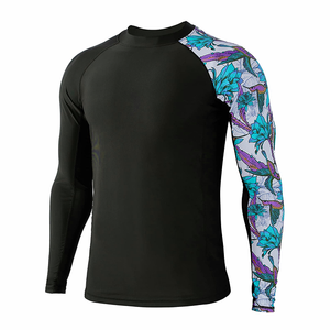 Rashguard personnalisé pour homme, tissu respirant, séchage rapide, écologique, antibactérien, extensible dans 4 directions, UPF50, manches longues pour la gym et le MMA - Product Image 2