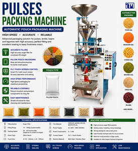 Machine d'emballage automatique verticale pour lentilles, haricots et autres légumineuses - Product Image 1