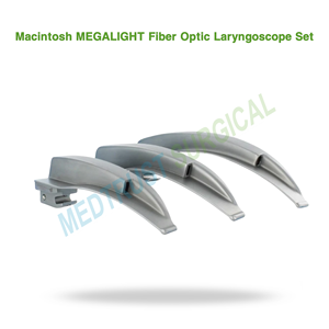 Juego de hojas de laringoscopio Macintosh de acero inoxidable, instrumento quirúrgico manual para intubación anestésica y gestión de las vías respiratorias - Product Image 2