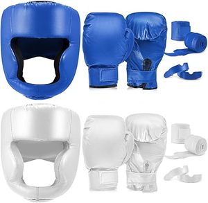 Beginner Boxing <b>Set</b> 14PCS 16oz Gloves Headgear Helmet Hand Wraps Mouth Guards Youth Training Equipmen - Product Image 2