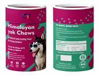 Blauwe bes Himalaya Yak Kauwstaafjes voor Honden Premium Natuurlijke Langdurige Kaas Kauwstaafjes OEM ODM Private Label Tandverzorgingssnoepjes