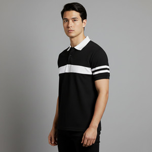 Camiseta Polo para Hombre, 100% Algodón, Lavado Ácido, con Logotipo Personalizado, Estilo Urbano, Corte Ajustado, Transpirable, Artículo en Oferta - Product Image 5