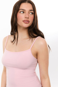 Solid Color Women Adult Size Breathable Tank Top / <b>Round</b> Neck Collar Polyester/Cotton <b>Canvas</b> Fabric Casual Style - Product Image 3
